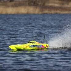 PROBOAT Blackjack 24tum V2 Catamaran Brushless: RTR, Heat Wave Visual
