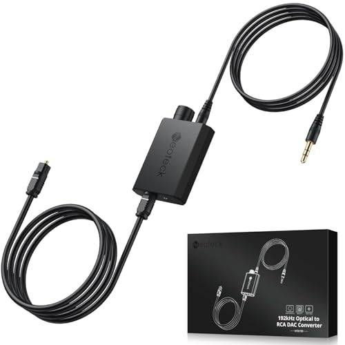 Neoteck 192 KHz/24 Bit SPDIF till RCA-omvandlare med chip integrerad ljudförstärkare DAC SPDIF till 3,5 mm AUX-omvandlare styrbar SPDIF till RCA omvandlare för HDTV digitalbox Blu-ray