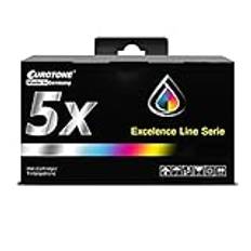 Eurotone patroner 5X kompatibla med Epson WF3620 WF3640 WF7110 WF7610 WF7620 ersätter T2715 27XL CMYK OfficePro Edition