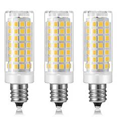 E12 LED-lampa Dimbar 7W C7-lampa Motsvarar E12 Halogenlampa 60W, Varmvit 3000K T6 Sockel 220V E12 Kandelaberlampor för takfläkt, ljuskronabelysning för utomhusgarage (3-pack, Daylight White)