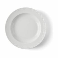erik bagger a/s Timesless Dyb Tallerken - Ø 24 cm - Porcelæn - Hvid