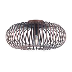 Trio Lighting Johann Plafond 40cm E27 antikkoppar - Koppar Fönsterlampa hängande
