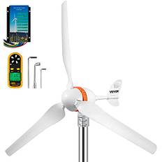 VEVOR Vindturbinggenerator 12 V/AC vindturbin-set 400 W vindkraftsgenerator med vind- och solregulator, 3 vingar, automatisk justering av vindriktningen, lämplig för terrass, båt, husbil, chalet