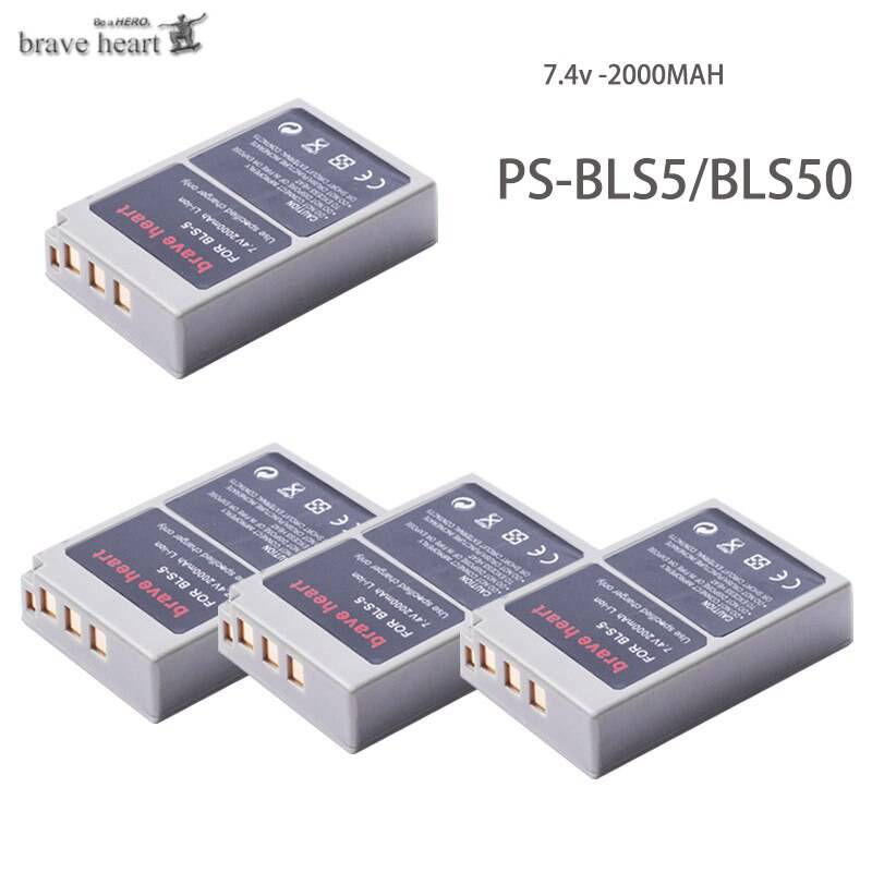 Bateria ps-bls 5 ps bls -5 bls 5 bls -50 bls 50 batteri för olympus pen e -pl2, e -pl5, e -pl6, e -pl7, e -pm2, om-d e -m10, e -m10 ii, stylus 1