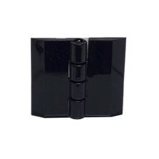 Sort hængsel i akryl til limning 30 mm x 33 mm