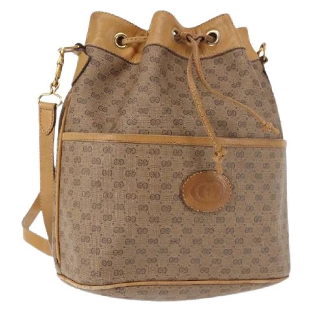 Gucci Vintage Pre-owned Vintage Bucket Bag - Vintage - Dame - Beige - ONE SIZE -