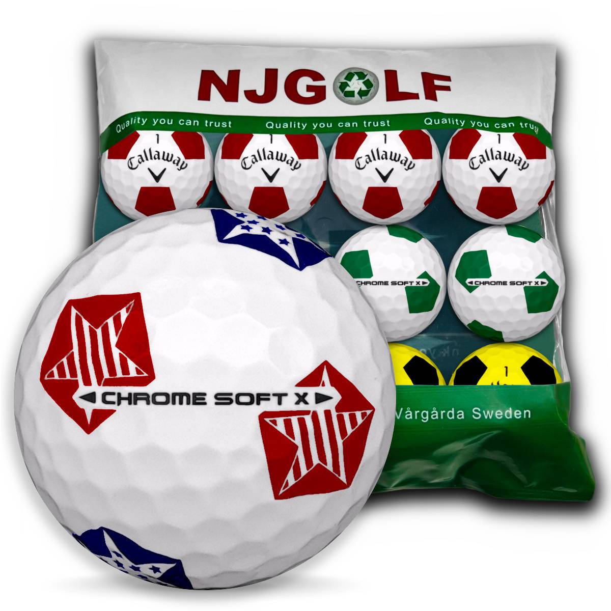 Callaway Chrome Soft X Truvis Färg Mix