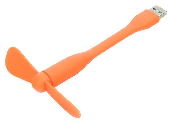 Omega 43479 USB-A Mini Ventilator - Orange