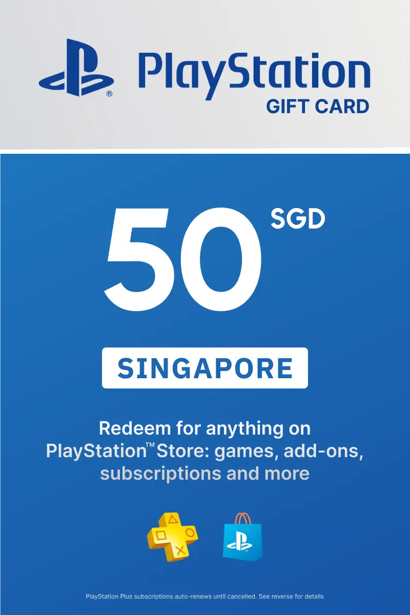 PlayStation Network Card 50 SGD (SG) PSN Key Singapore.