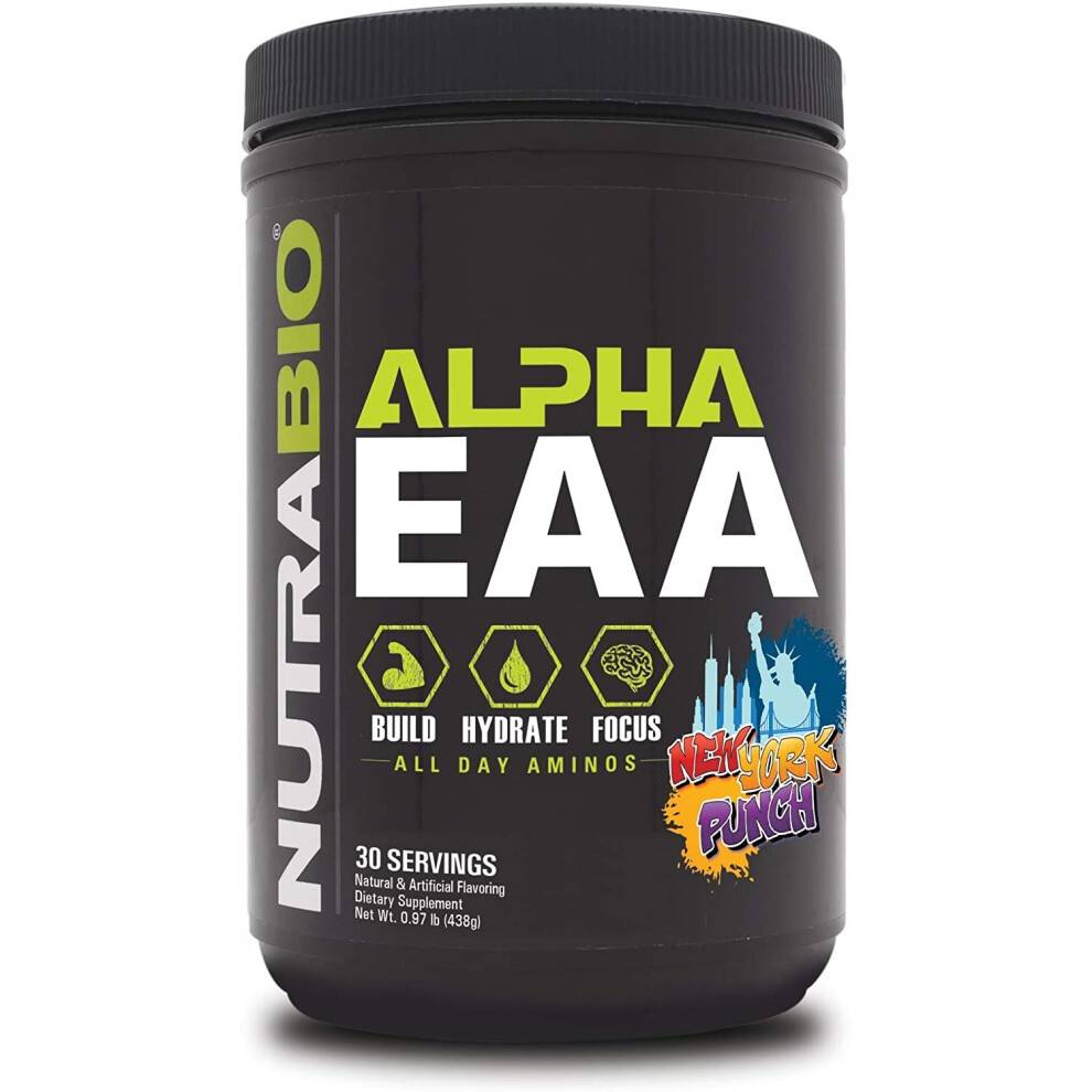 NutraBio, Alpha EAA, New York Punch, 0.97 lb (438 g)