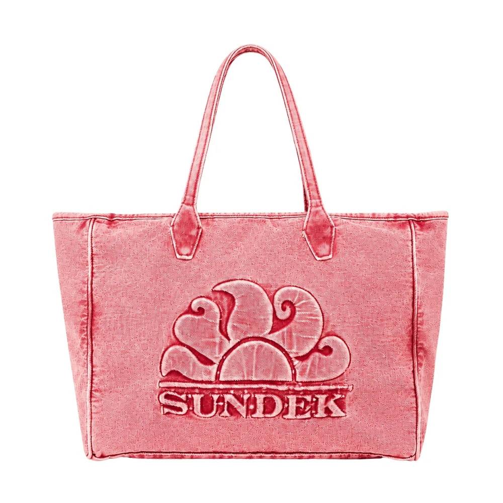 Sundek Roberts Regular Tote Bag - Tasker - Dame - Lyserød - ONE SIZE - Bomuld