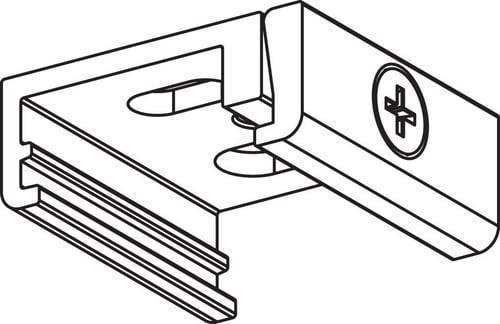 Philips SKB 12-2 Loftbeslag til 3-faset skinne, sort, 30 mm