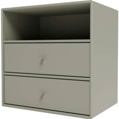 Montana Mini 1006 Hylde Med To Skuffer - Sengebord Lakeret Mdf Fennel - 1006-144-FENNEL