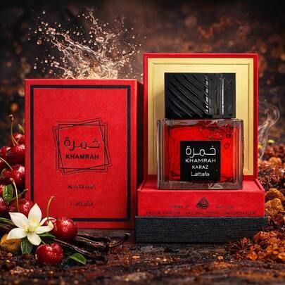 LATTAFA Khamrah Karaz Eau de Parfum 100ml – Oriental Gourmand Doft, körsbär & vanilj