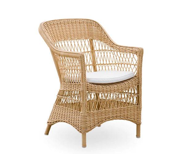 Sika Design Charlot Exterior Havestol - Natural - Inkl. Hynde - CY101 - White.