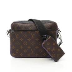 Louis Vuitton Vintage, Pre-owned, Herre, Brun, ONE SIZE, Uld, Pre-owned canvas tasker