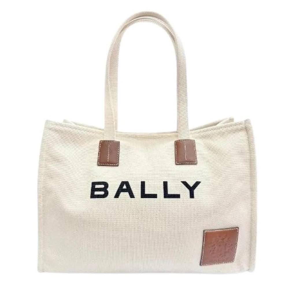 Bally Pre-owned Pre-owned Akelei Tote Bag - Vintage - Dame - Beige - ONE SIZE - Uld