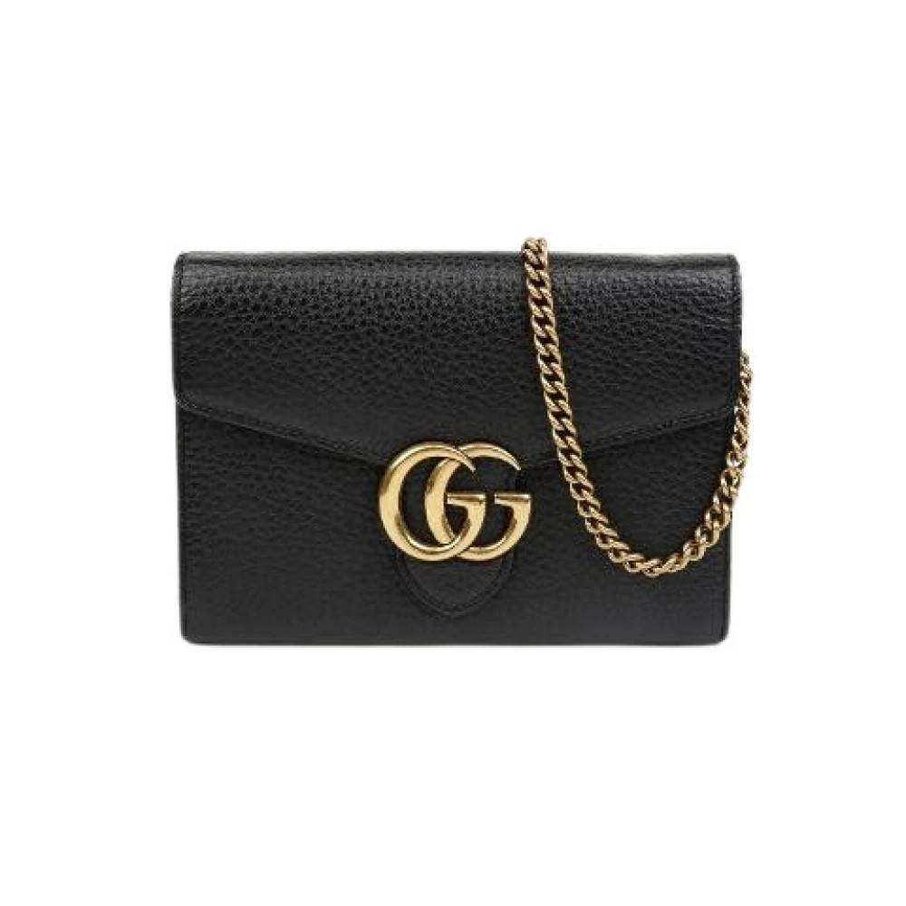 Gucci Vintage - Pre-owned GG Marmont Chain Leather Wallet Shoulder Bag Vintage - Dam - ONE Size -