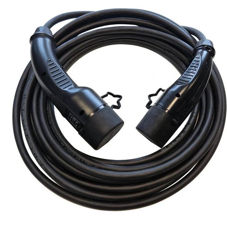Chargeking Laddkabel 32A 22kW 5M Tesla öppningsknapp