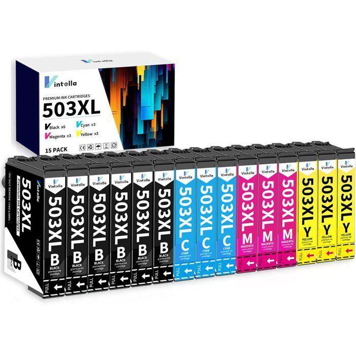 503Xl Multipack Bläckpatron För Epson 503 Xl För Epson Expression Home Xp-5200 Xp-5205 Xp5200 Xp5205 Workforce Wf-296[J245]