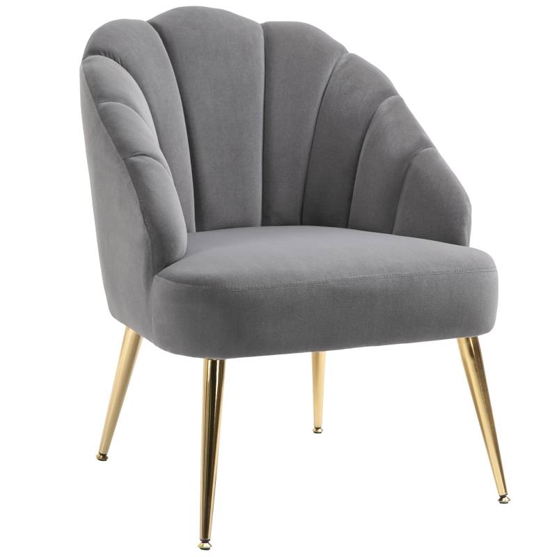 Fåtölj guldben i retrodesign