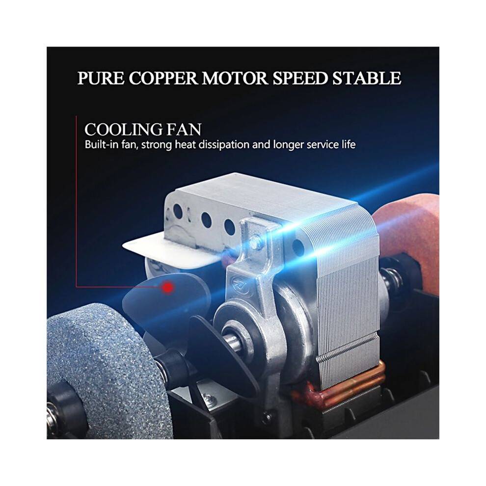 Electric Knife Sharpener Automatic Cut Sharpeners Crude and Fine Grooves Knives Scissors Kitchen Cutter Grinder EU Plug