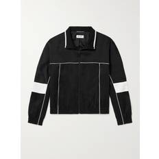 SAINT LAURENT - Teddy Logo-Appliquéd Satin Jacket - Men - Black - IT 50