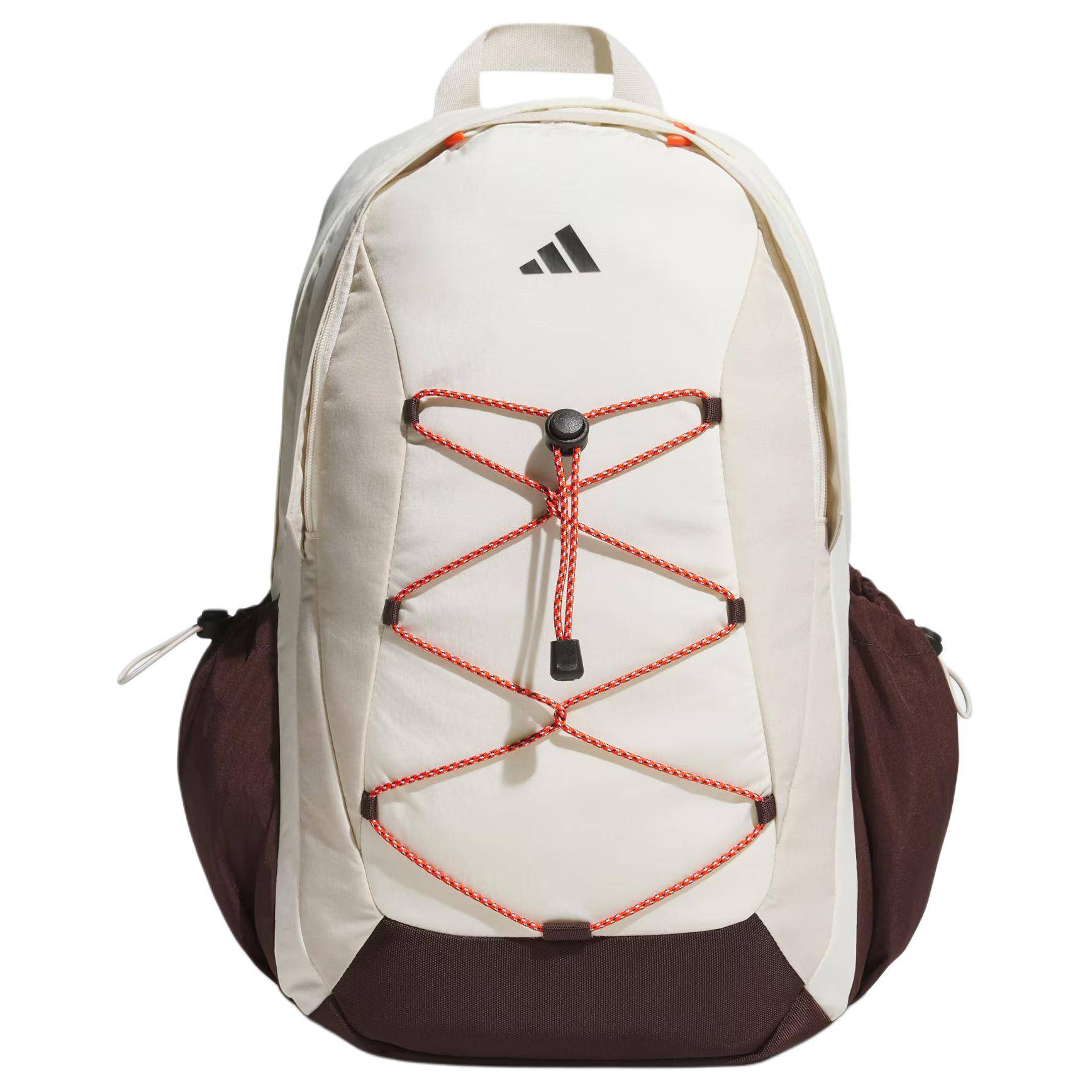 Adidas 8L Sports Casual Zipper Backpack Men Backpack Han-Jade-White Alum-Brown Dark-Gray-Brown JW1652 Jade White & Bauxite Brown & Dark Gray Brown