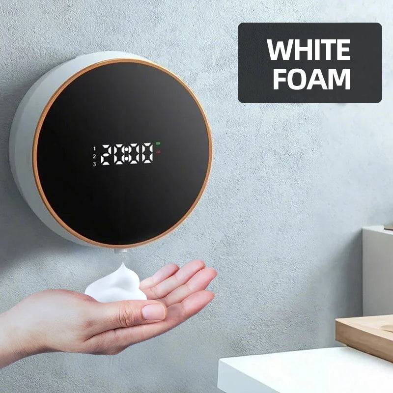 300ML Automatic Soap Dispenser Touchless Infrared Hand Washing Machine - White-Foam