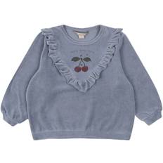 Konges Sløjd Wally Frill Sweat Shirt Gots Str 7-8Y - S15081 Bluser hos Magasin