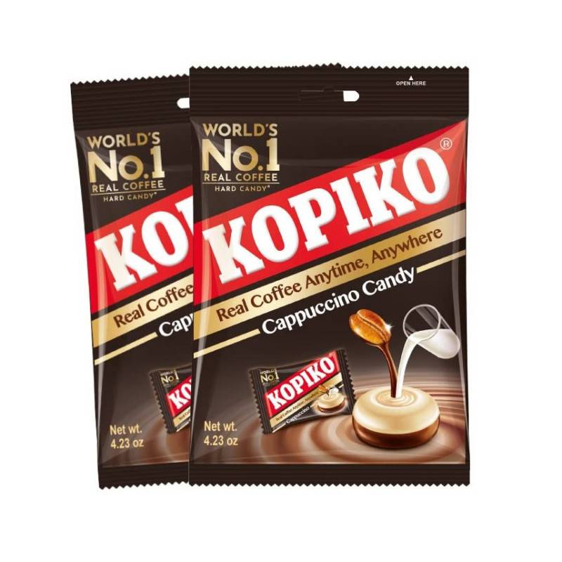 Kopiko Cappuccino Coffee Candy Kaffebolsjer 175g.
