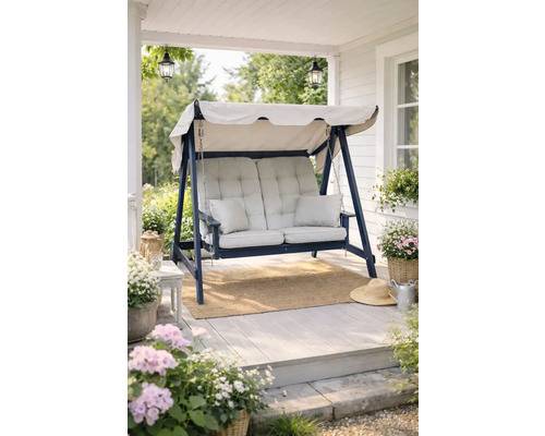 Hammock EDENWOOD Mellby 2-sits utan tak & dynor havsblå