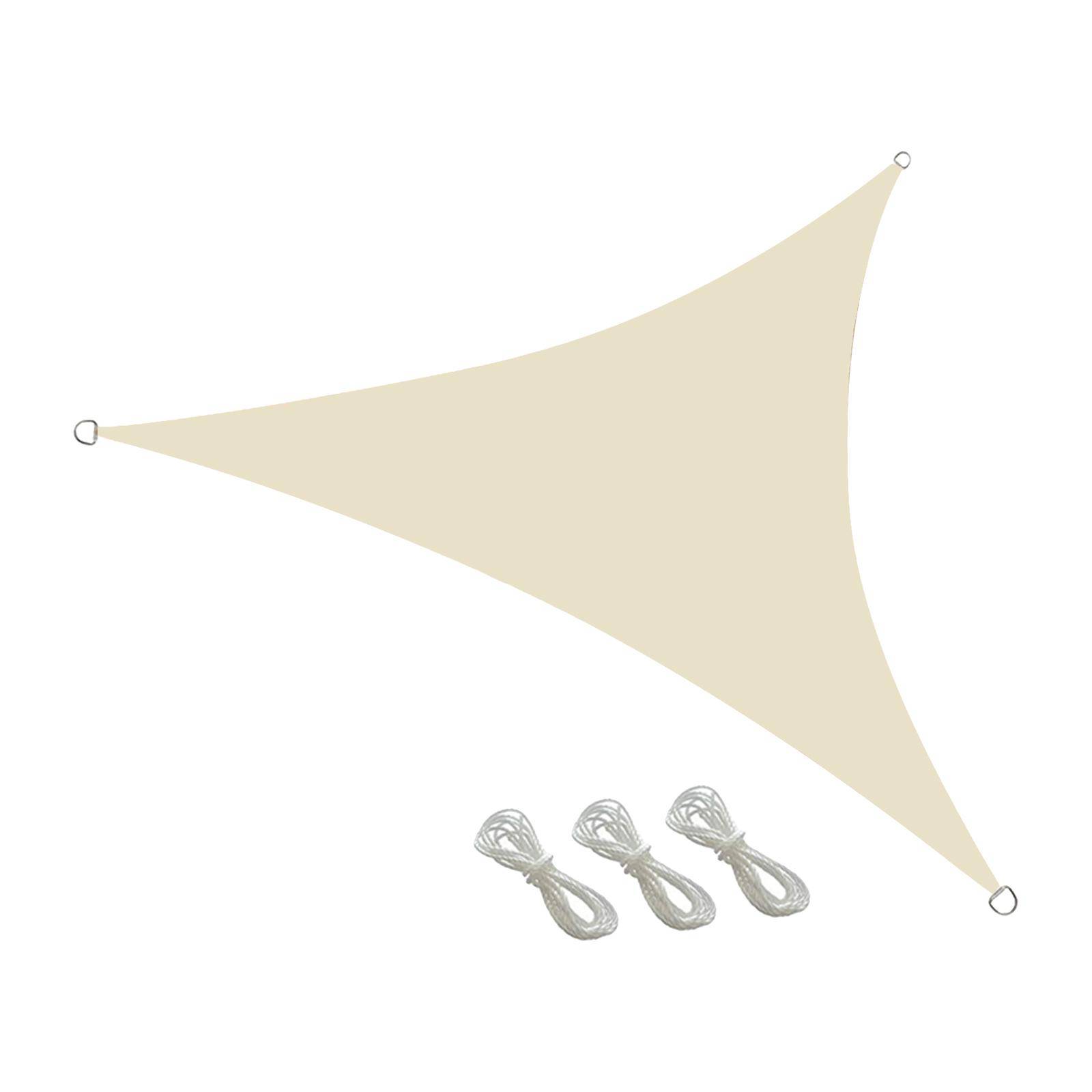 UV-beständig solskydd 10 FT Triangel Segelkapell Trädgårdsväxtskydd Andningsbart växthusskydd Type 1 beige