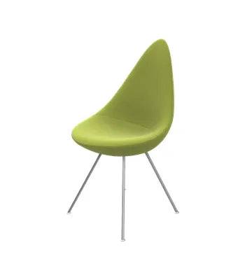 3110 Dråben af Arne Jacobsen Fuldpolstret / Steelcut / 950 Klar millitærgrøn - Jacobsen Plus
