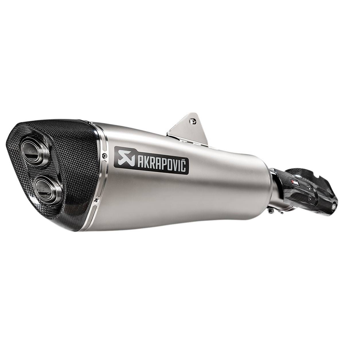 BMW R1250 RT Årg. 2019- Akrapovic Slip-on MC Udstødning Titanium