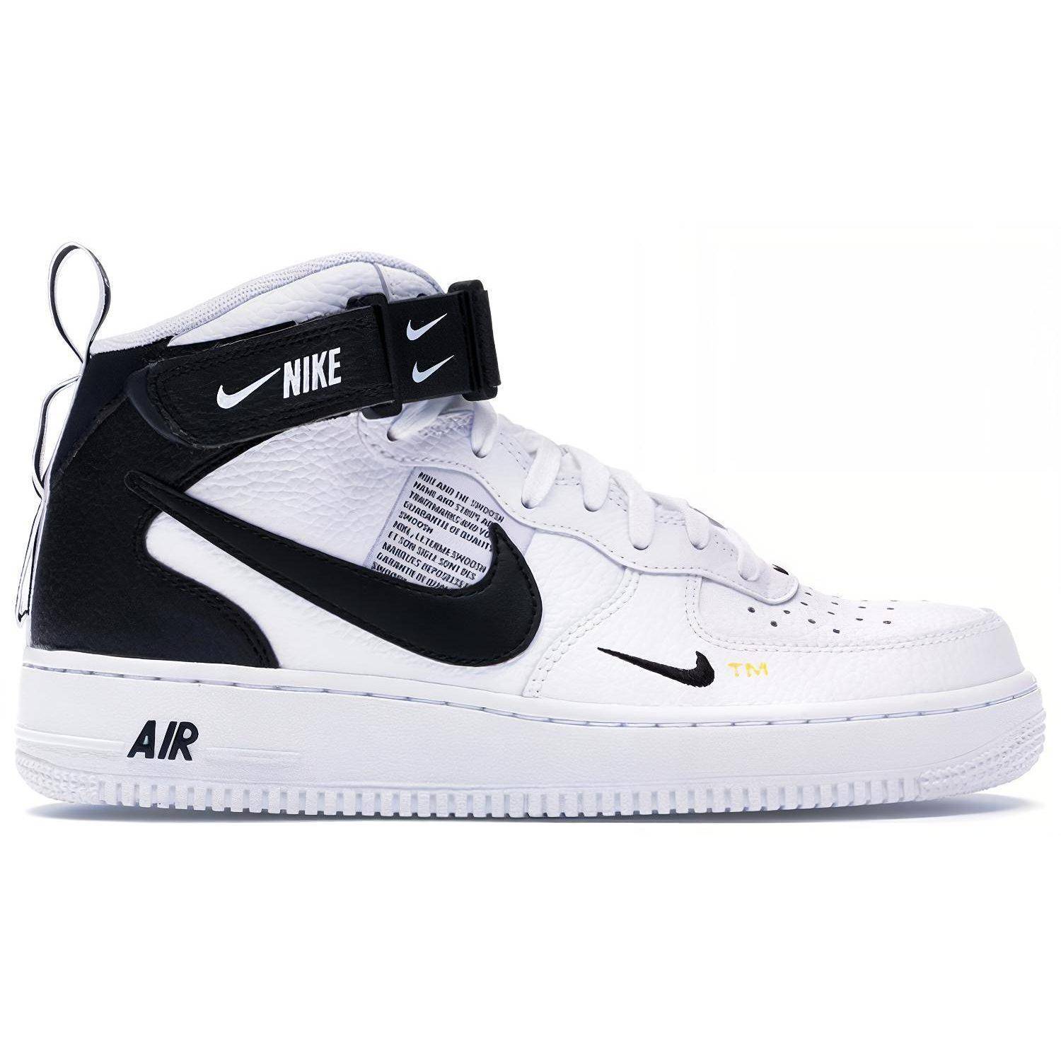 Nike Air Force 1 Mid '07 LV8 'Vit Svart' 804609-103 cm
