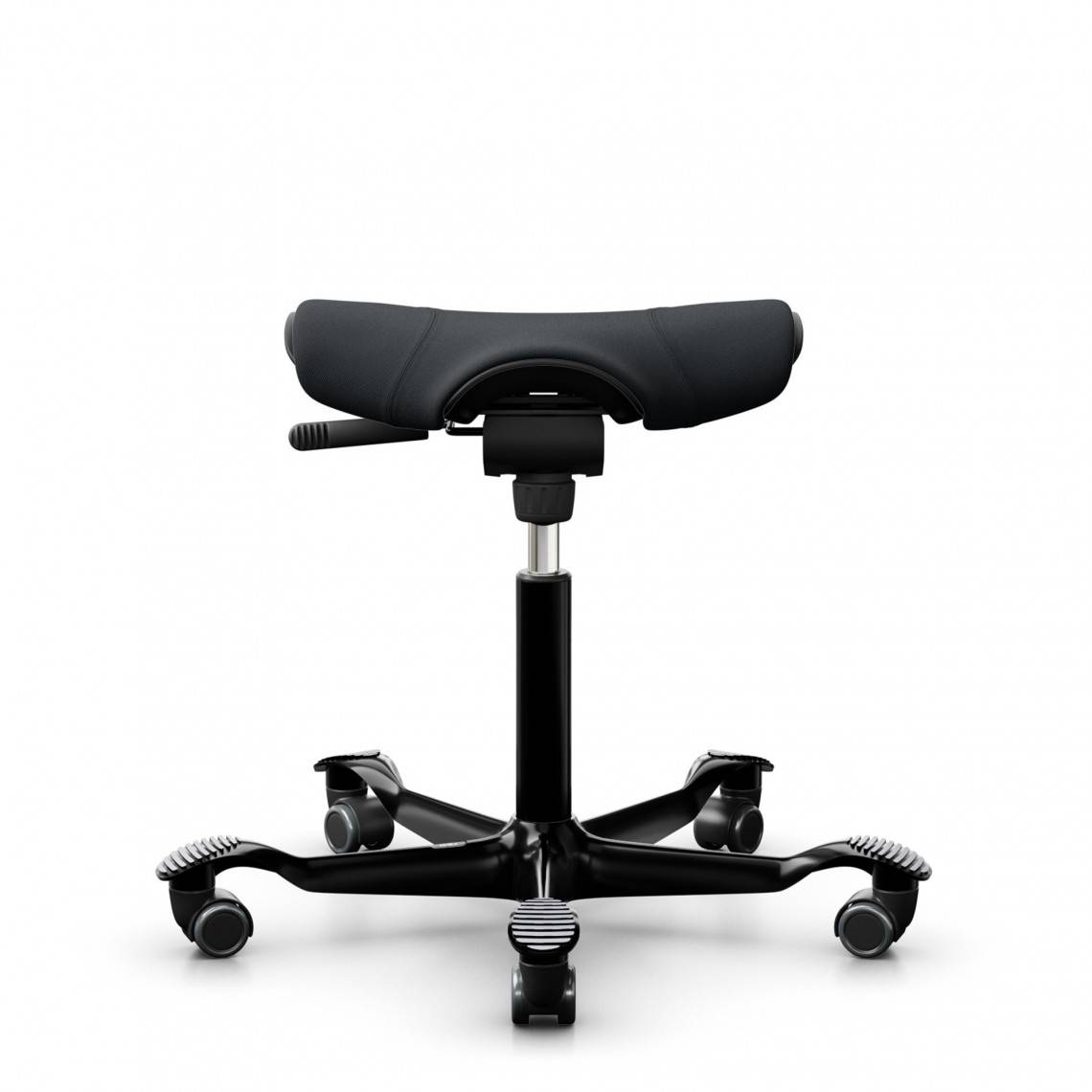 Sadelstol HÅG Capisco Puls 8002, Färg Svart, Underrede Svart, Liftomat 265 mm, Fotring Nej