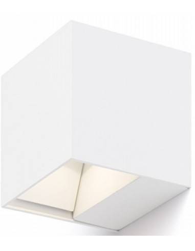 Carre udendørs væglampe 6W LED - Hvid