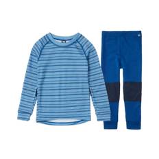 Helly Hansen Kids' HH Graphic LIFA® Merino Base Layer Set Skiundertøj Børn, Blue Fog / 86 cm / 1 år