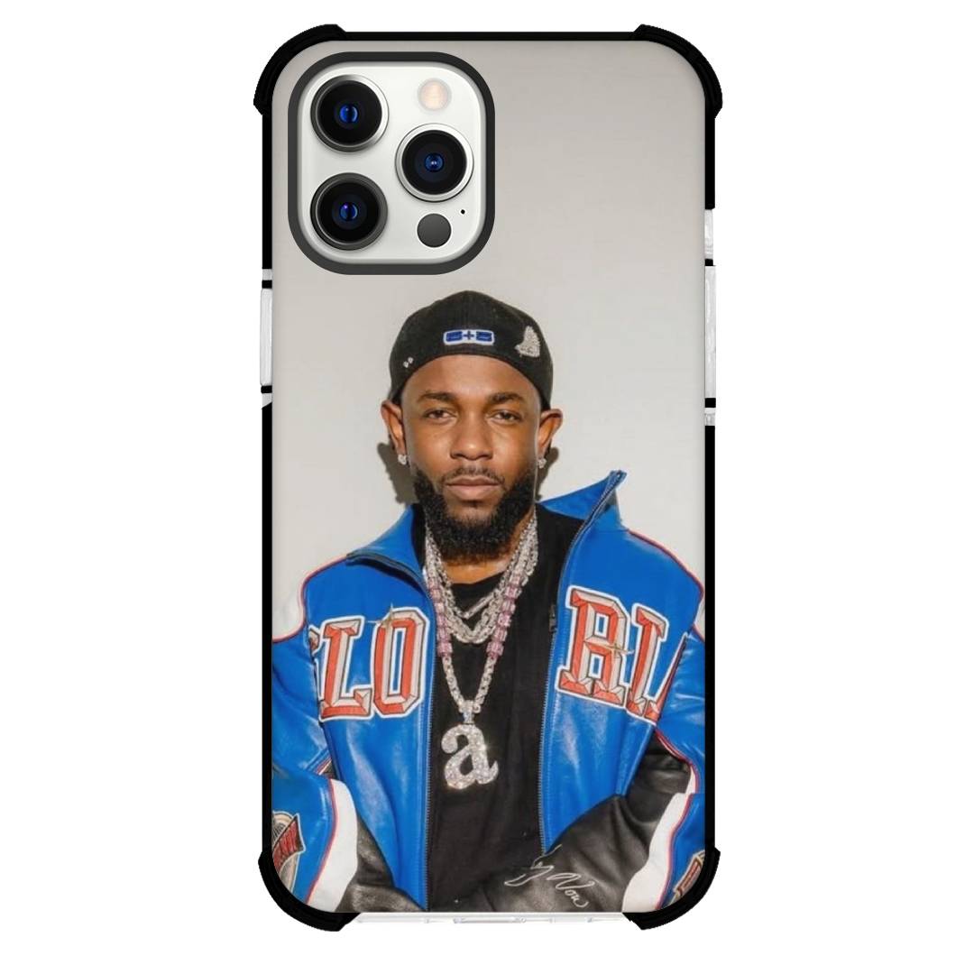 Kendrick Lamar Phone Case For iPhone Samsung Galaxy Pixel OnePlus Vivo Xiaomi Asus Sony Motorola Nokia - Kendrick Lamar Portrait Wearing Blue Jacket.