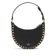 Valentino Garavani - Rockstud liten hobo-väska - dam - nappaskinn/kalvskinn - one size - Svart