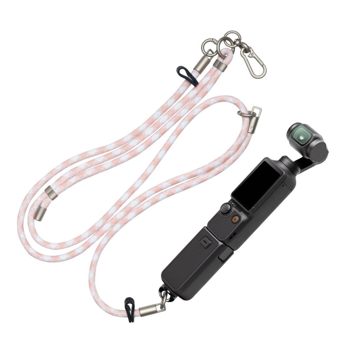 KENTFAITH K&F Concept Neck Lanyard Shoulder Strap with a 1/4" Screw for Pocket 3, Crossbody Strap for DJI OSMO Pocket 3 Accessories, Pink