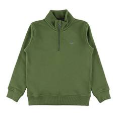 GANT Sweatshirt - Shield Halv dragkedja - Tvättad Olive - GANT - 9-10 år (134-140) - Sweatshirt