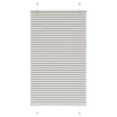 vidaXL Plisserad persienn ljusgrå 70x150 cm tyg bredd 69,4cm polyester