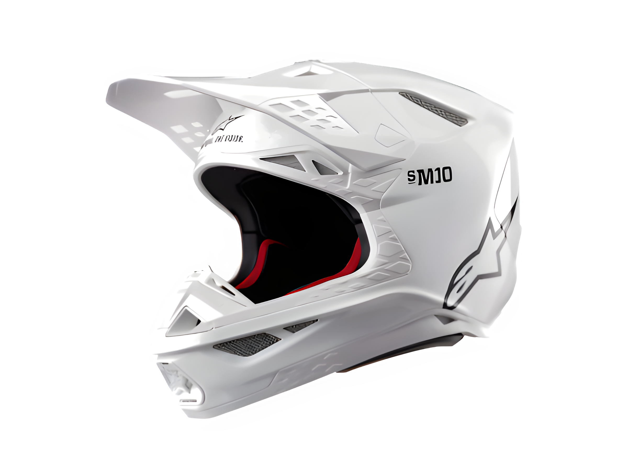 Alpinestars Supertech M10 Solid Hjelm ECE - XS / Hvid blank