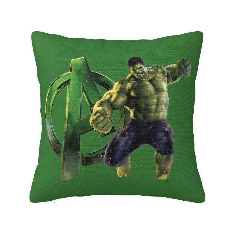Anpassat nordiskt Hulk superhjälte kuddfodral för soffa polyester prydnadskuddfodral