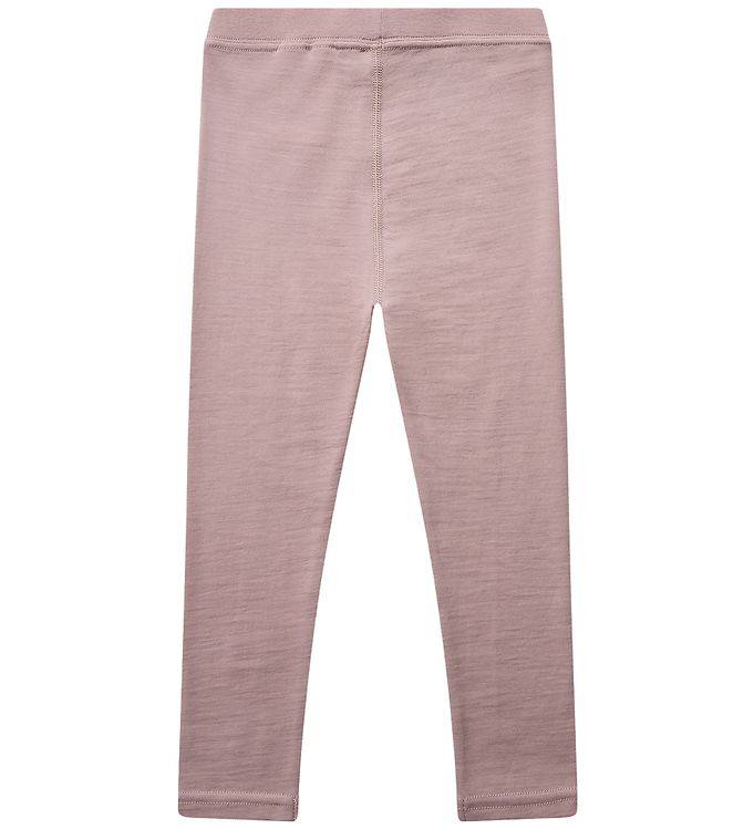 Hust and Claire Leggings - Uld/Bambus - HCLaki - Dusty Rose - Hust and Claire - 7 år (122) - Leggings