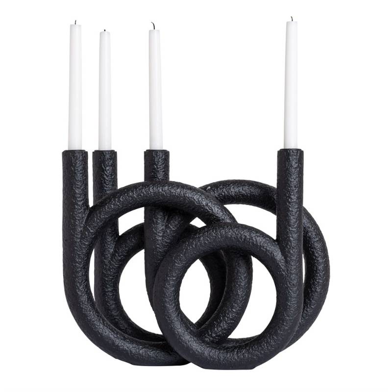 Ljusstake – Julie – Svart
