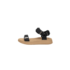 Woden Line sandal | Damesandal i glitter navy look I Natural Soft sål