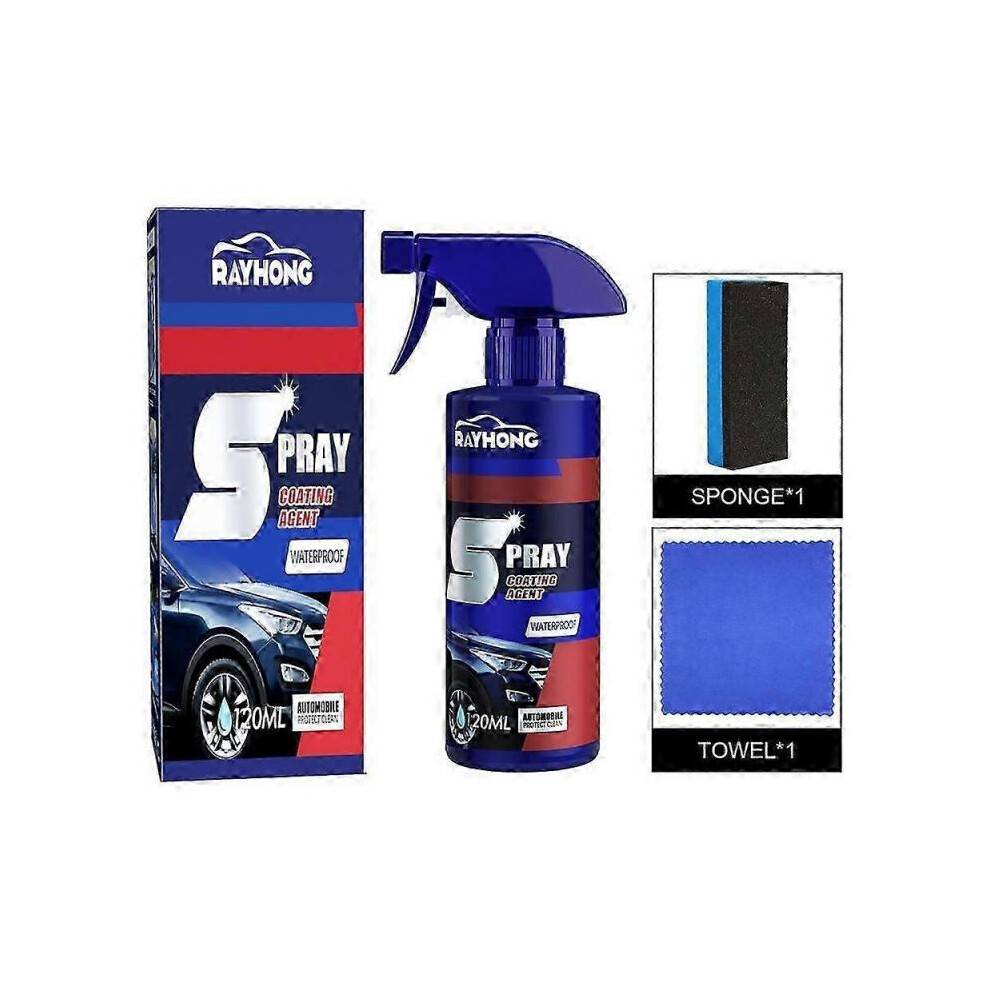 (1pc) New 120ml RAYHONG Quick-acting Coating Spray Car Nano-ceramic Coating Agent Carp